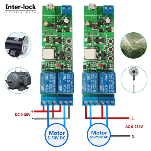 Ewelink 와이파이 릴레이 모듈, 2 채널 USB 5V 무선 스마트 홈 원격 제어 스위치, RF 433MHZ 알렉사 구글 홈, DC 7-32V 4