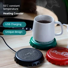 

Electric Heating Coaster 55°C Constant Temperature Cup Holder Warmer Drink Beverage Warming Device Mug Holder Heater Coaster