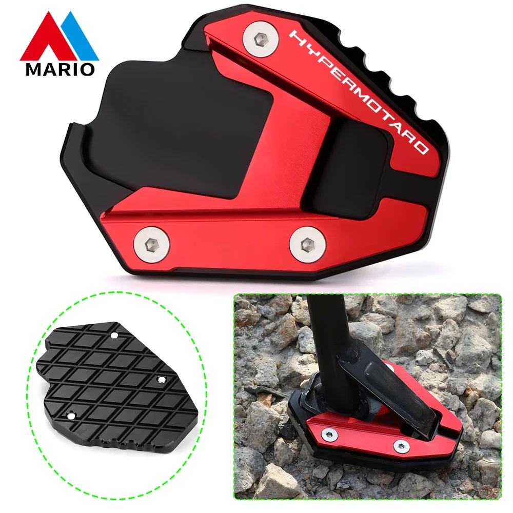 

For Ducati Hypermotard 939 939SP SP 950 950SP Motorcycle CNC Aluminum Foot Kickstand Side Stand Enlarge Extension Plate