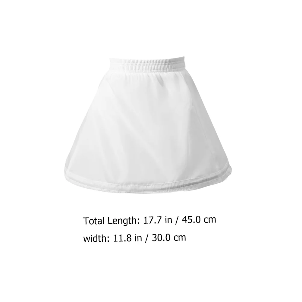 Elastic Children's Panniers Flower Girl Crinoline Skirt Polyester Lolita Pettiskirt
