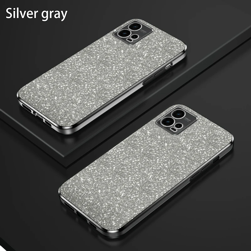 Luxury Electroplated Glitter Clear Soft TPU Phone Case - Protective Back Cover