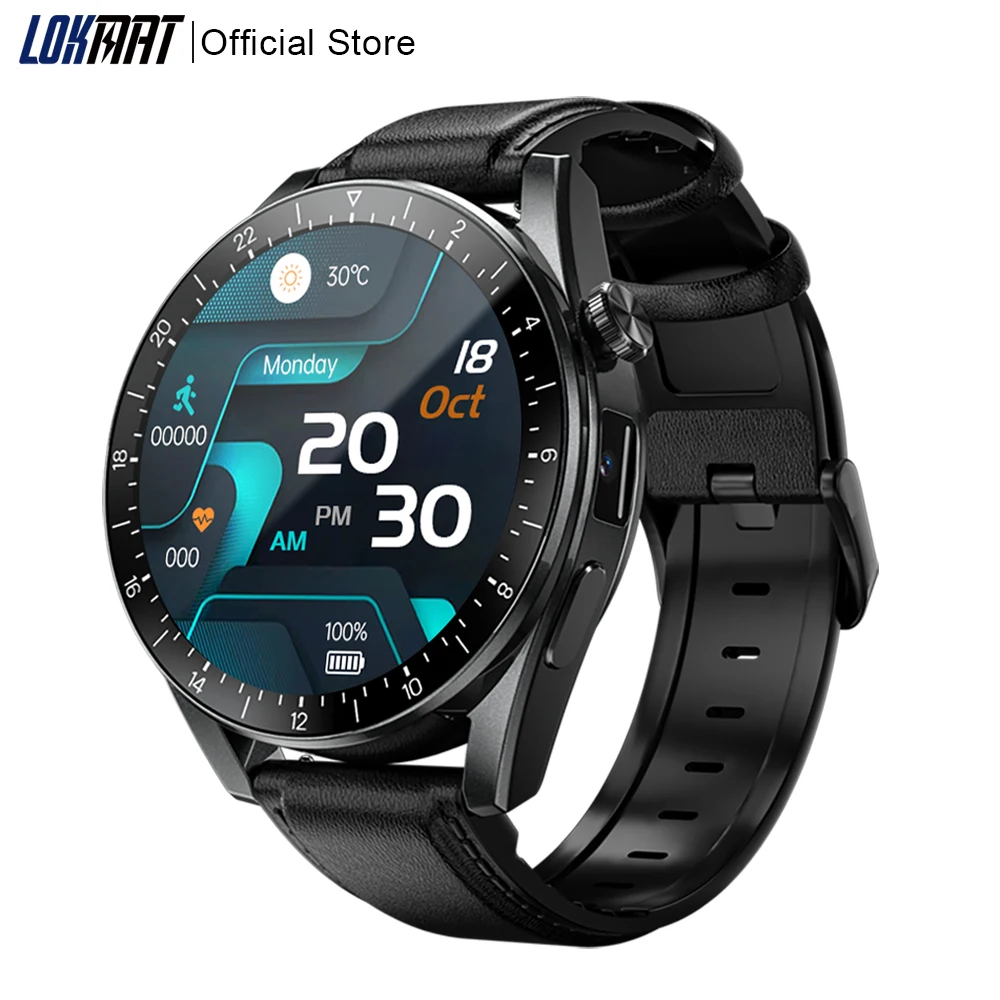 LOKMATAPPLLP9AndroidSmartWatch143inchFullRoundTouch