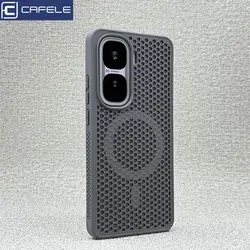 MagSafe Honeycomb Heat Dissipation Breathable Magnetic Back Cover for Vivo iQOO Neo10 Pro (China) (GRAY)