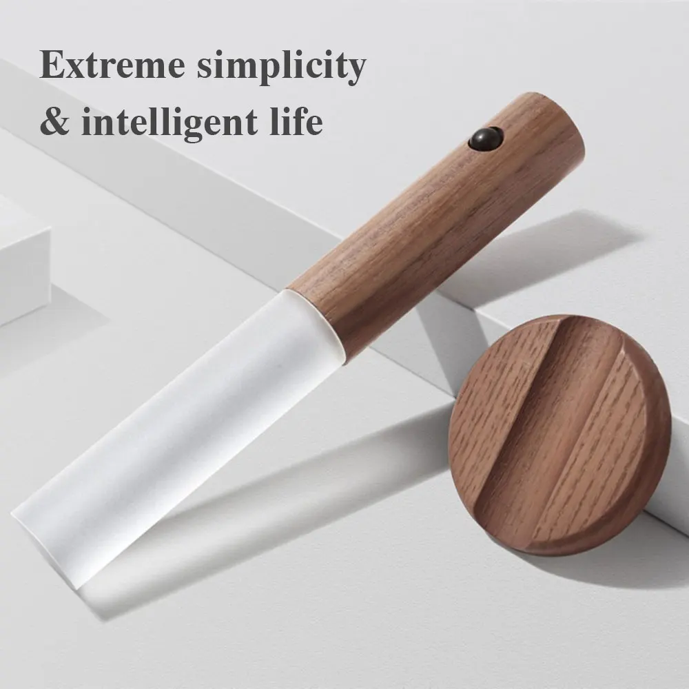 Description Picture 4 of itemMagnetic Wood Wireless Night Lamp Rechargeable PIR Motion Sensors Led Wall Light for Living Room Under Cabinet Kitchen Lighting