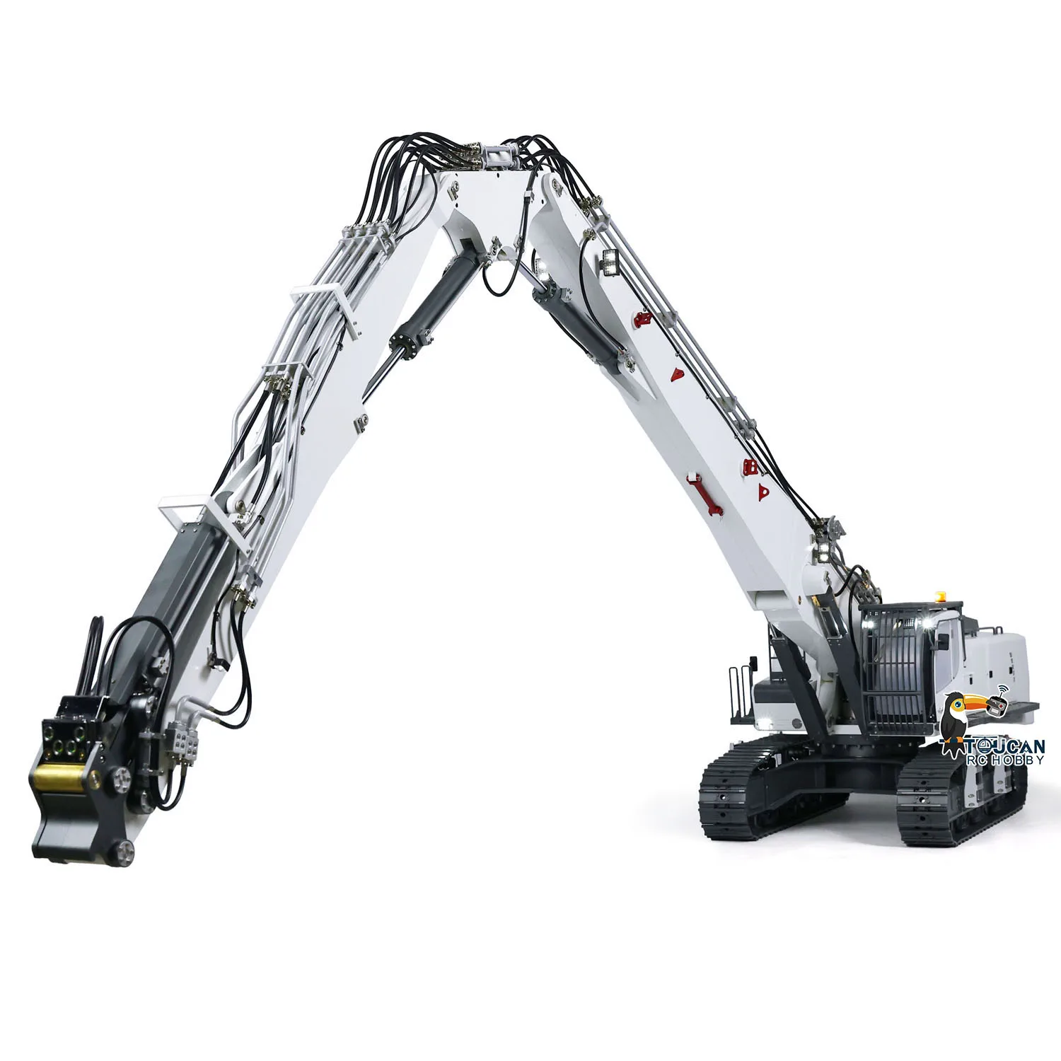 1/14 KABOLITE K970 300 RTR RC Hydraulic Metal Excavator Heavy Demolition Machine Digger Lights Sounds PL18EVLite Trucks RC Toys 5