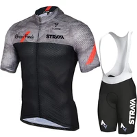 2024 Strvav New Men's Cycling Set Road Bicycle Breathable Cycling Suit Bib Shorts Cycling Set Summer Cycling Team Training Suit 2