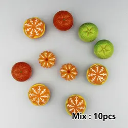 Set of 5 Orange Fridge Magnets - Fun and Creative Home DIY Decor Stickers (Mixed 10pcs)