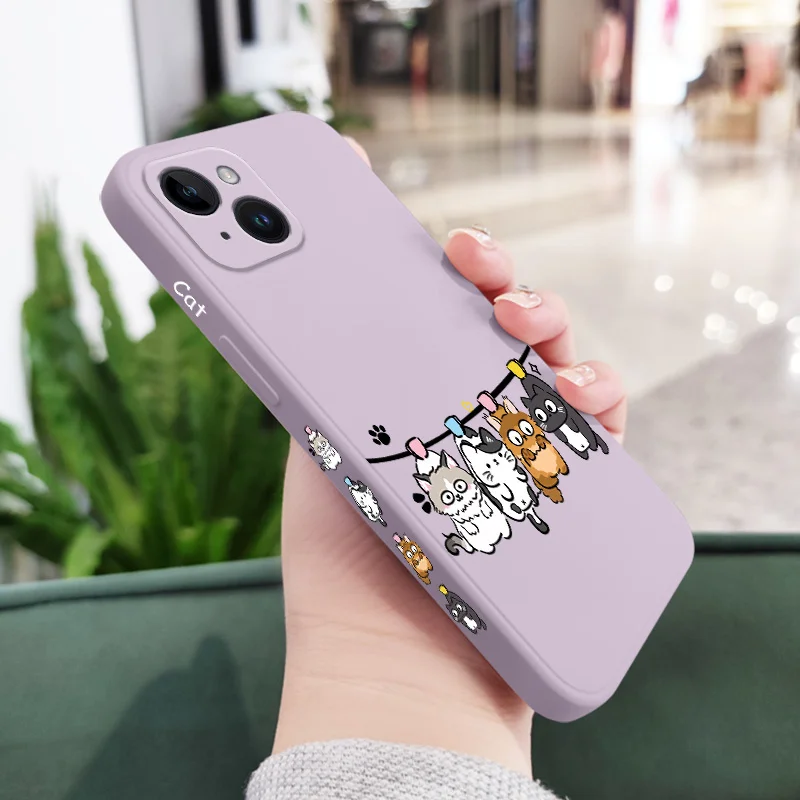 Air Cat Silicone Phone Case - Whimsical Feline Protector