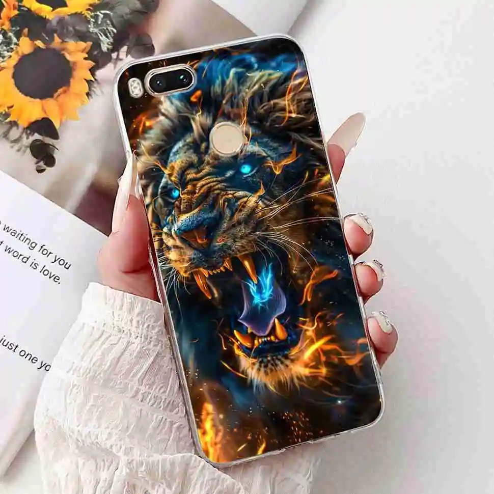 Love Pop Print TPU Soft Silicone Phone Case with Floral Design
