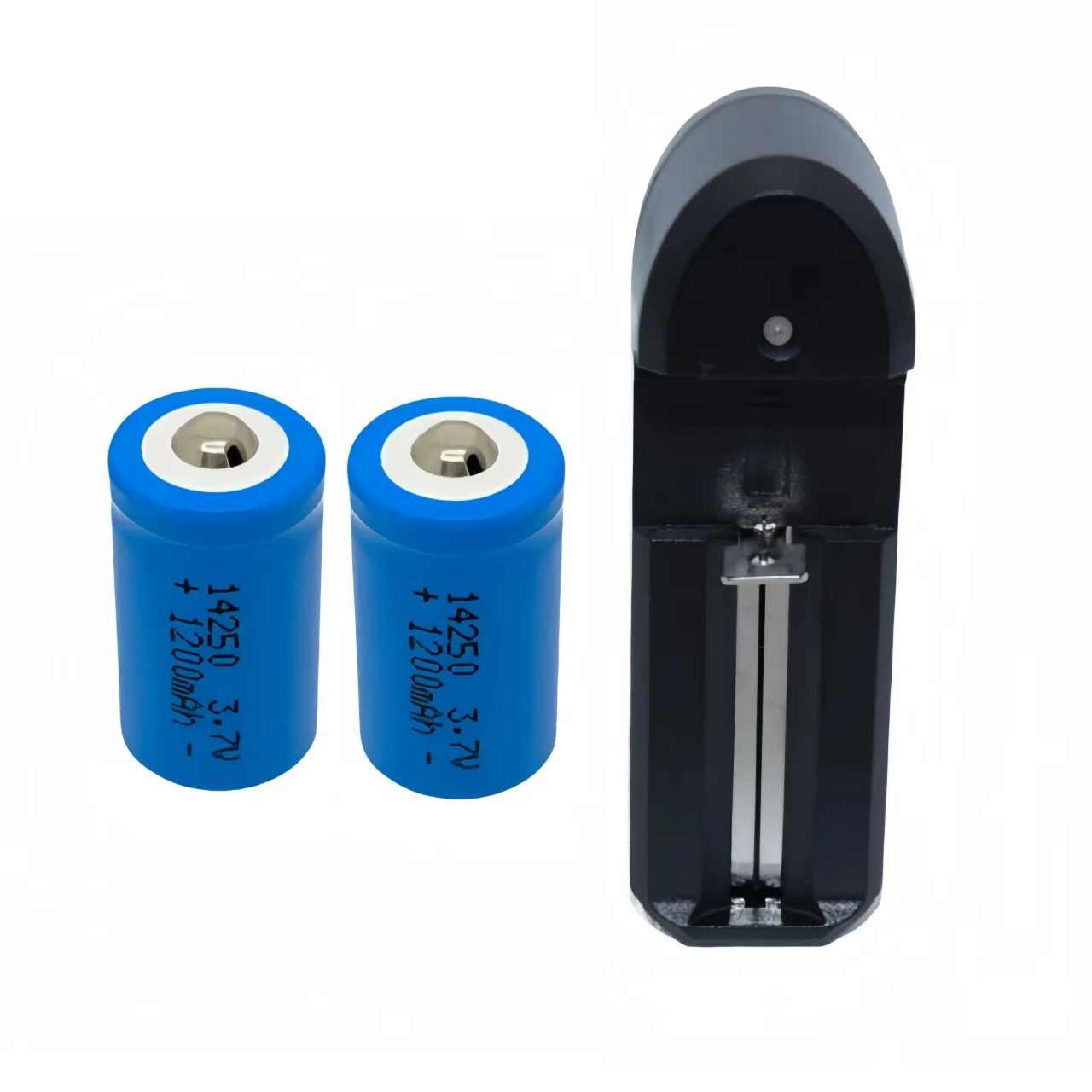 2pcs/lot 14250 Rechargeable Lithium Battery LS14250 ER14250H 1/2-R6 1/2 AA 1200mah Rechargeable 3.7V Lithium Battery 1