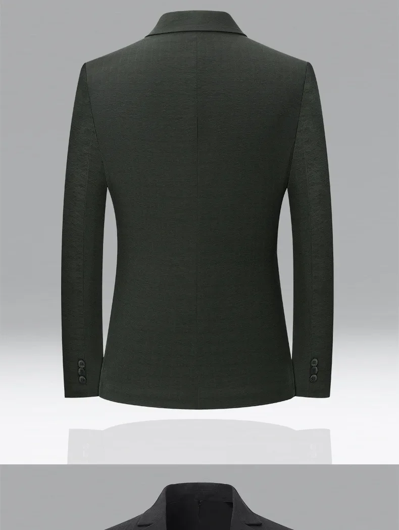 Description Picture 4 of itemNew Summer Men Thin Blazers Jackets High Quality Male Breathable Suits Jackets Man Spring Business Slim Casual Suits Coats 4XL