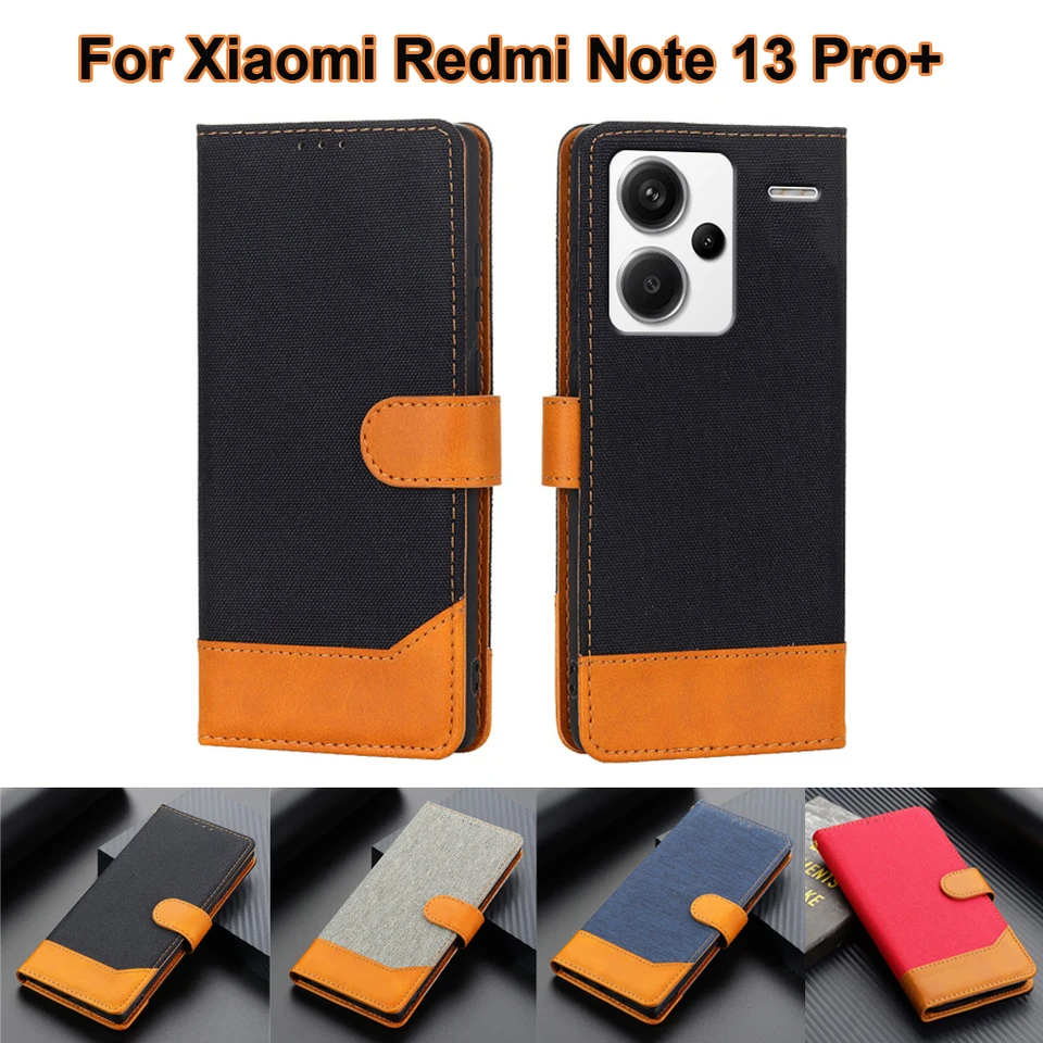 Leather Phone Case For Xiaomi Redmi Note 13 Pro+ 5G Funda Wallet Cover For  Estuches De Celular Redmi Note 13 Pro Plus 6.67 Etui - AliExpress