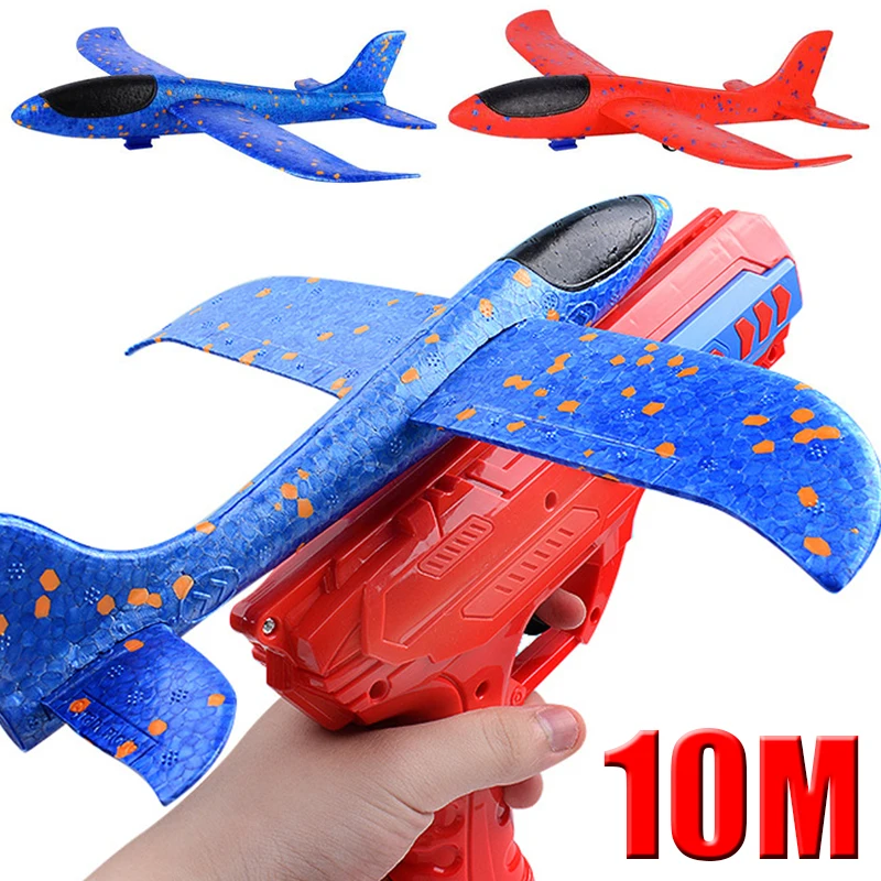 Foam Plane Launcher Toy Children Airplane Games Airplane Foam Kids