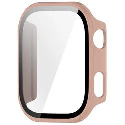 Enhanced PC Case with 2 - in - 1 Tempered Glass Screen Protector and Anti - scratch Shell - Redmi Watch 6 (Pink)