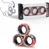 3pcs Magnetic Rings Spinner Fidget Toy Set Finger Magnets Rings for Anxiety Relief Therapy Fidget Pack Gift for Adults Teens Kid 1