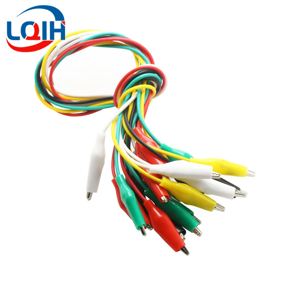 Color Alligator Clip 10PCS Electric DIY Small Battery Power Cord Sheath Electric Clamp Double Head Test Clamp 28mm 35mm 45mm 50cm alligator clips electric test clamp test clip electrical clamp