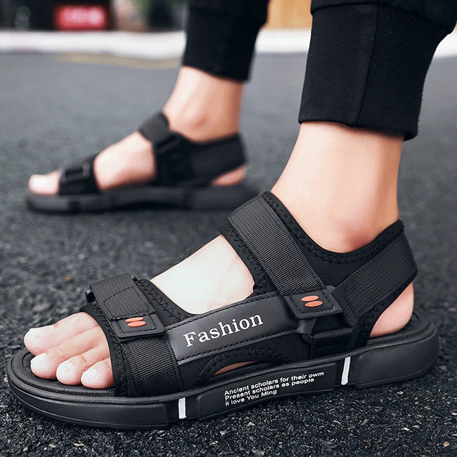 

Сандалии мужские Нескользящие, классические кроссовки, Уличная обувь, повседневные, модные, размеры 36-44, летние