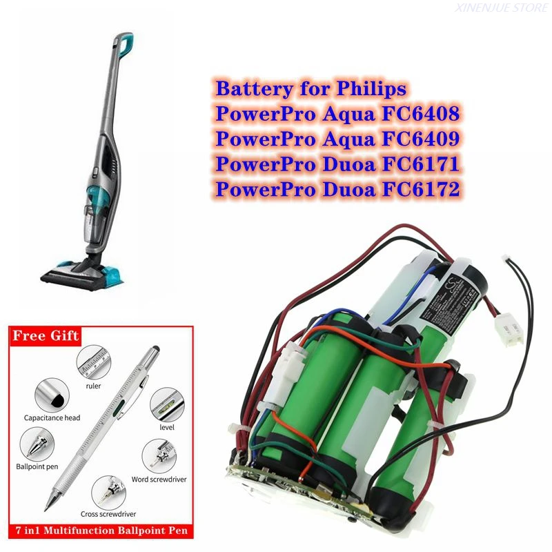 Philips PowerPro Duo 2-in-1 Akkusauger, Beutellos, 0.6 L