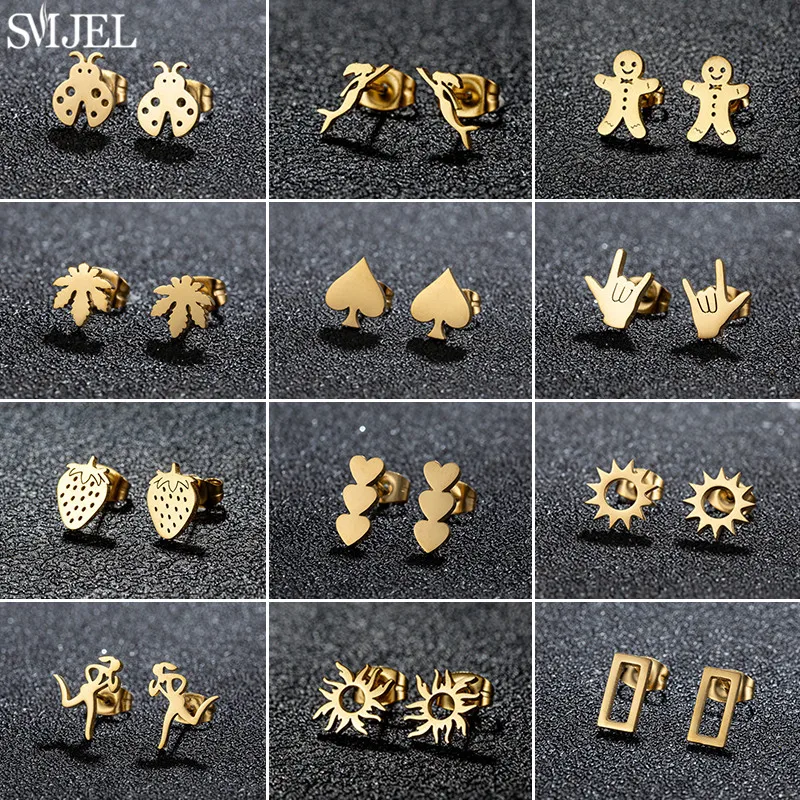 【BIKO】カナダ製☆Solarwave Studs - Mini☆オシャレピアス Solarwave Studs - Small - Gold – BIKO