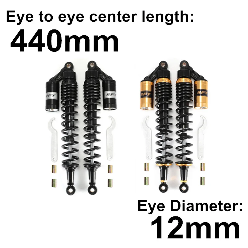 440mm 17.32" Black Golden Motorcycle Offroad Moto Mountain Dirt Bike