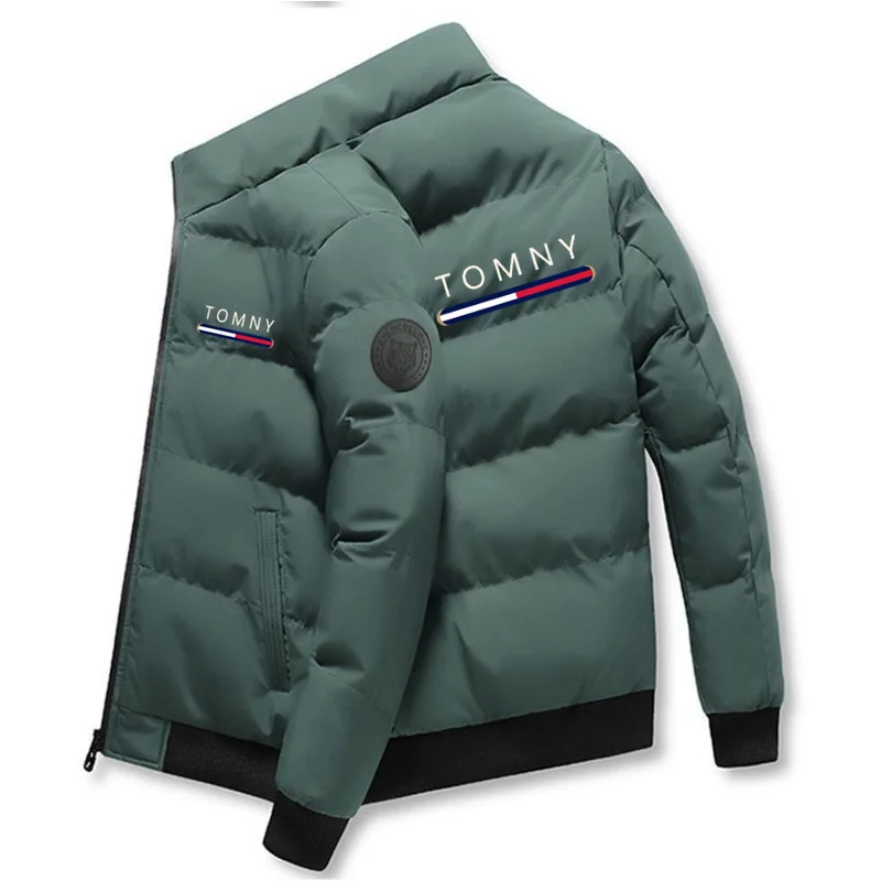 Men's Cotton-padded Jacket Tiger Head Short Thick Casual Men's Parkas Winter Trend Windproof Jacket xs-5XL