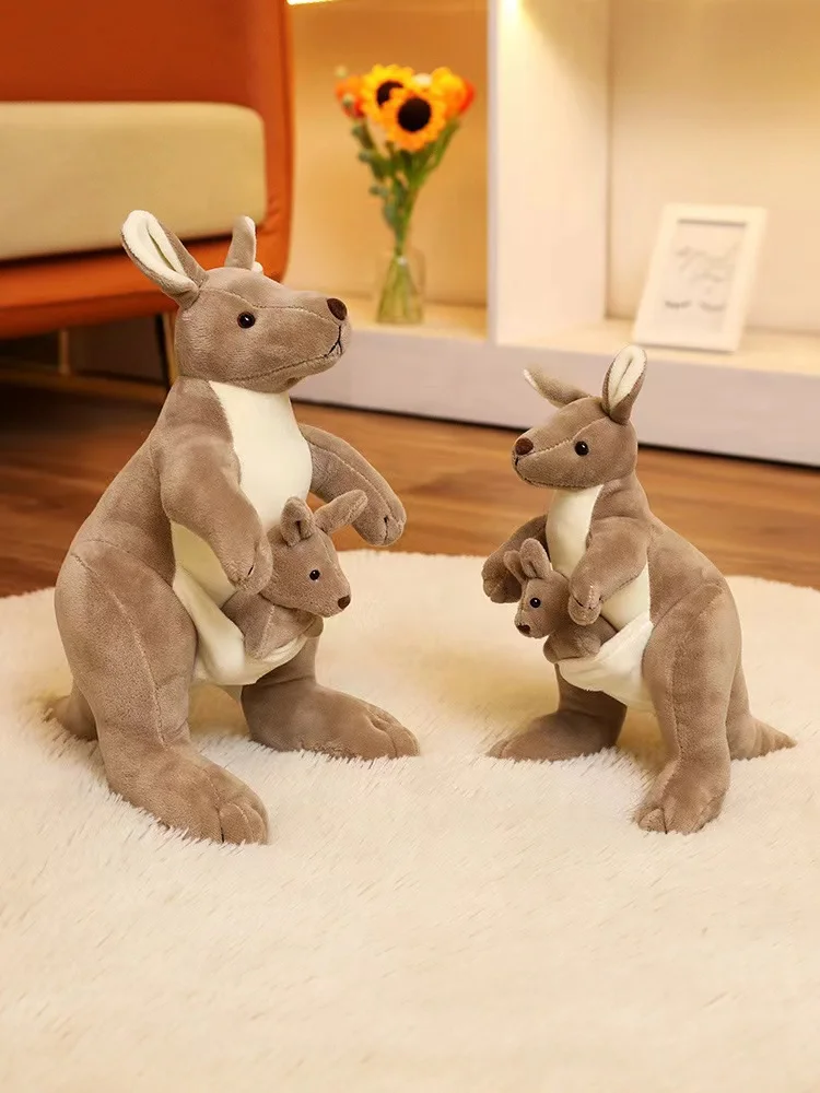 Adorable Anime Kangaroo 27 35cm Plush Toy Soft Stuffed Animal Ideal Gift for Christmas Thanksgiving Celebrations