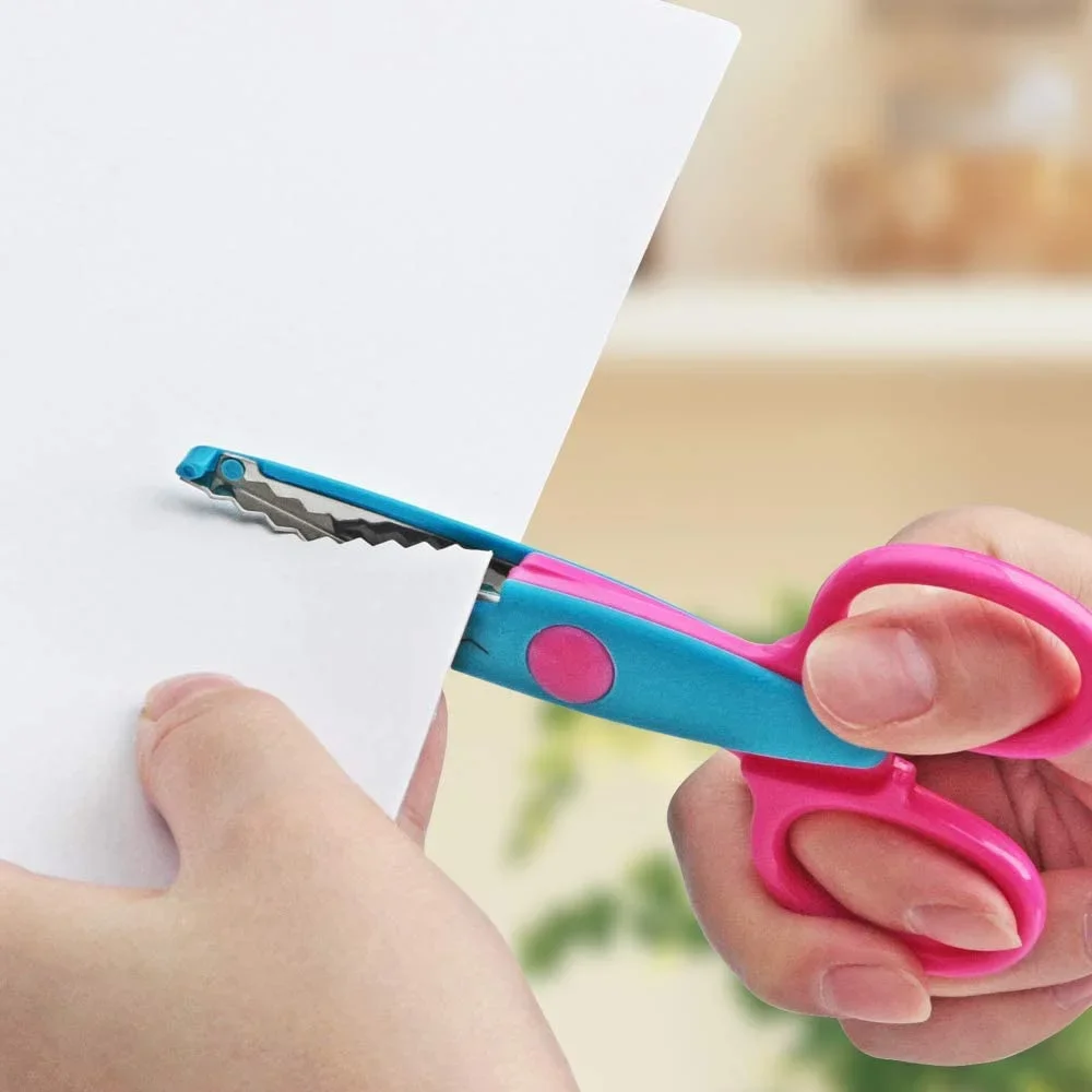 Paper Scissors Student DIY Decorative Comfortable Hand Art Safety craft scissors paper scissors