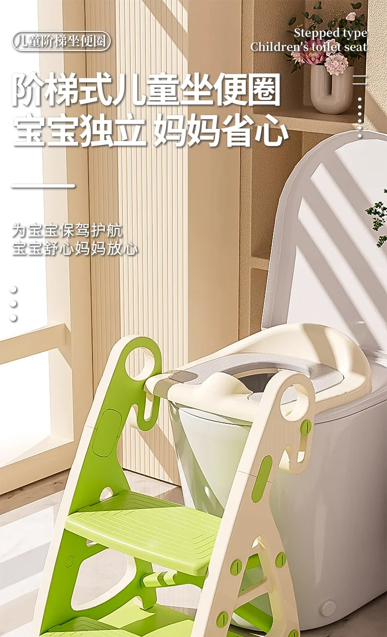 Sgabello Gradini Per Bambini Budding Bear - Bianco/Grigio, Antiscivolo, Portatile | Fino A 90 Kg - Foto 12