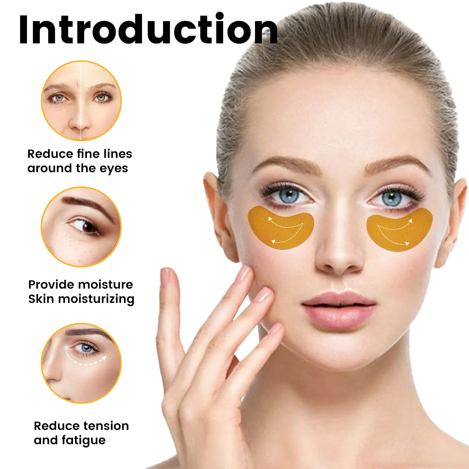 EELHOE Eye Mask Moisturizing Collagen Dark Circles Eye Bags Remover Anti Puffiness Nourishing Skin Firming Lifting Eyes Patch