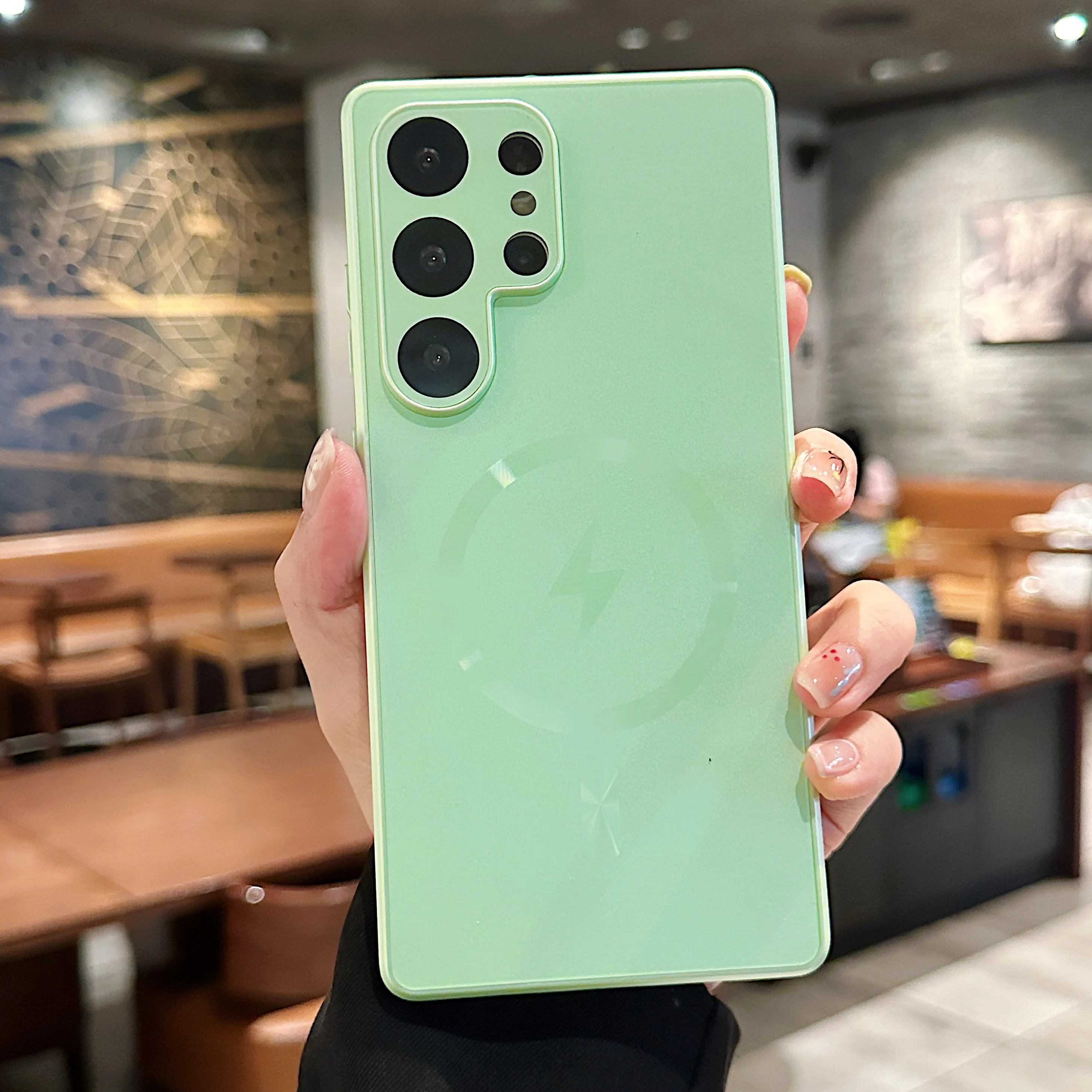 Titanium Matte Magnetic Shockproof Case with Lens Protection