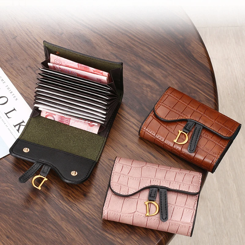 Female Card Bag Compact Multi Card Position Coin Purse Wallet Card Holder