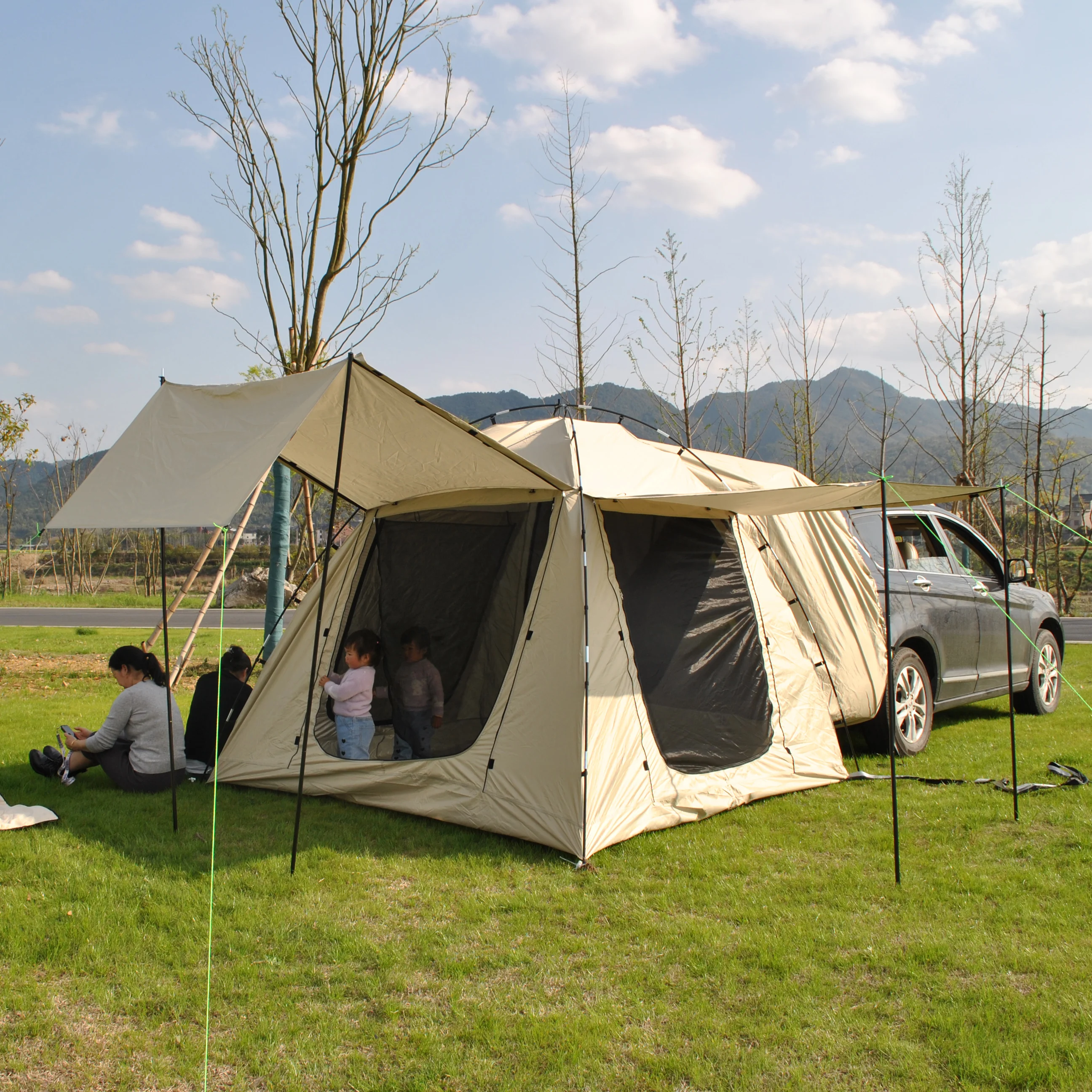 Auto Kofferraum Zelt Regendichter hinterer Sonnenschutz für selbstfahrende  Reisen Bbq Camping Wandern