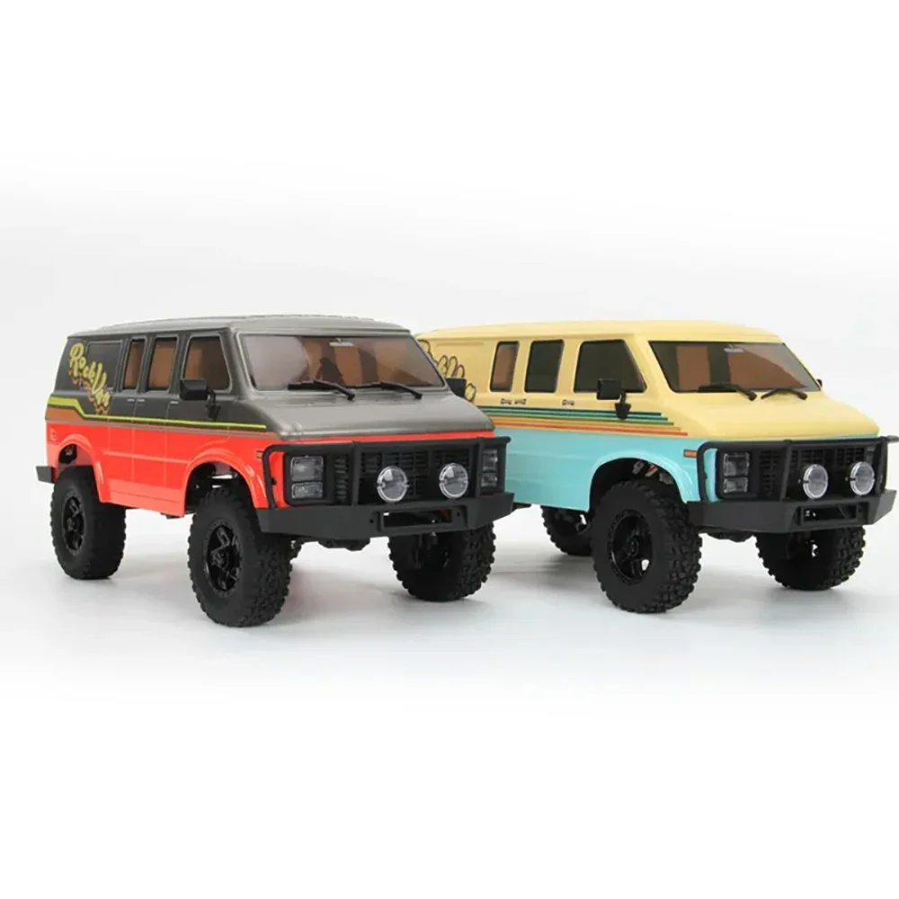 HOBBY PLUS CR18P 4WD 2.4GHz 1/18 RTR Version ROCK VAN RC Remote Control Rock Truck with Lights Linked Turn Signals Electric Toy 6