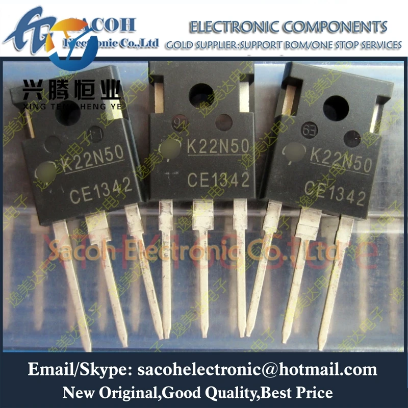 

10Pcs AOK22N50 K22N50 or AOK22N50L or AOK20N60 or AOK20N60L or AOK20N50 or AOK20N50L TO-247 22A 500V Power MOSFET
