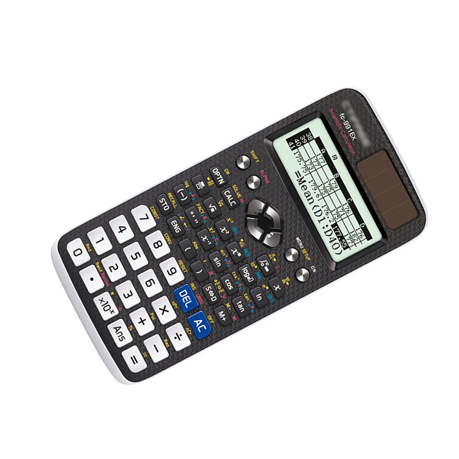 FX-991EX 고급 공학용 과학 계산기 552가지 기능 태양열 계산기 (학생, 엔지니어 및 전문가용)
