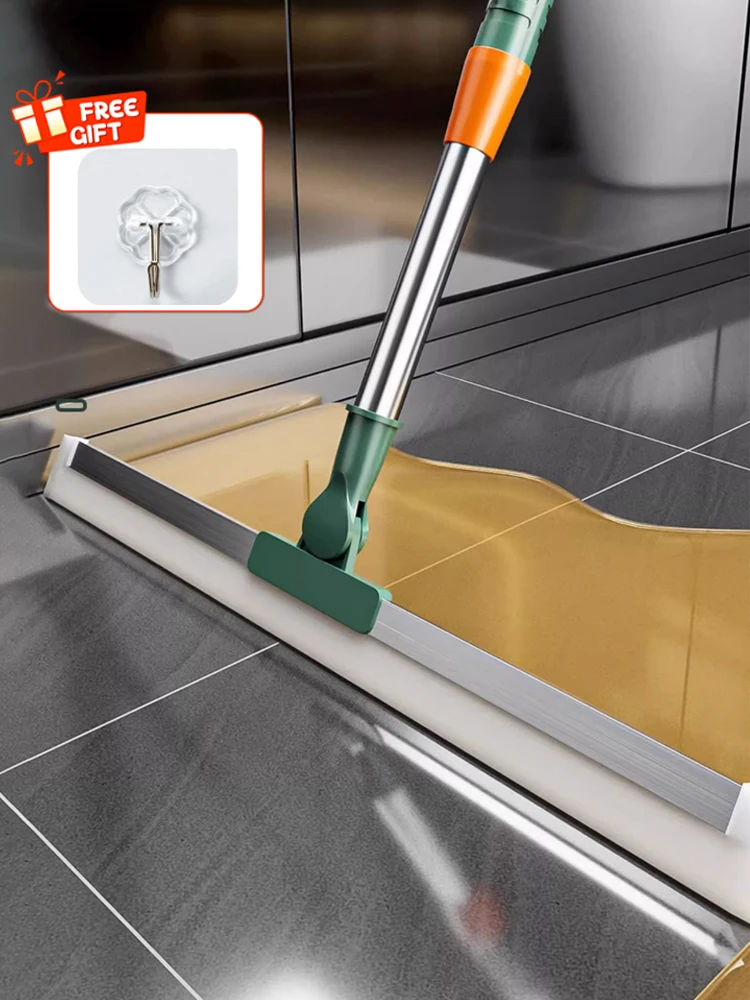 Silicone Scraper Broom Magic Wiper Floor Toilet Bathroom Squeegee Scrubber High Place Glass Wiper Household Cleaning Tools