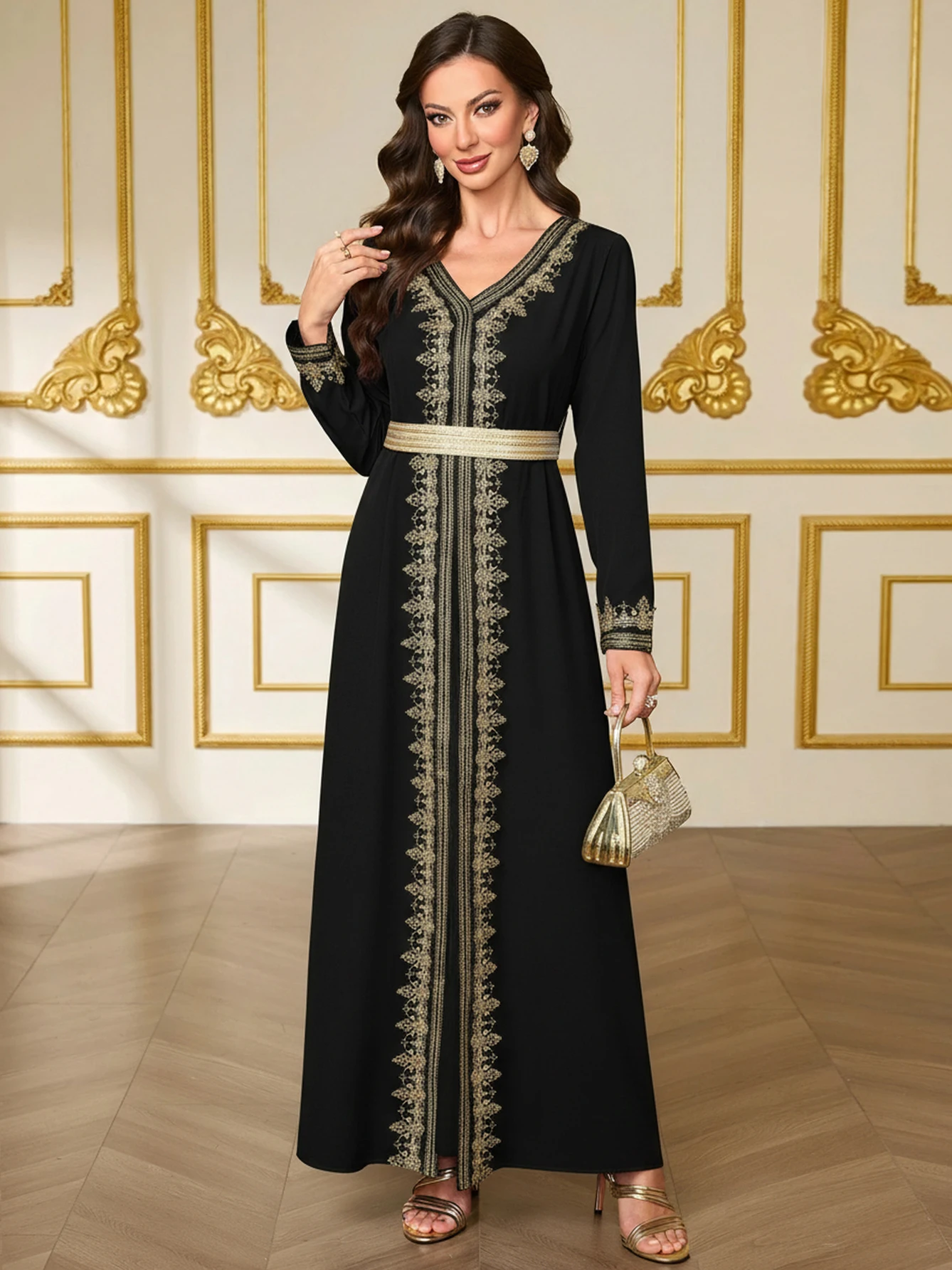 جلابية مغربية ملكية فاخرة