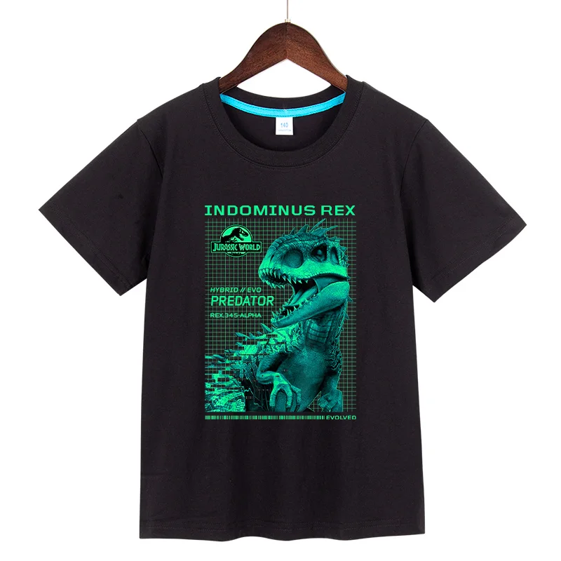Jurassic World Indominus Rex Hybrid Predator Bambini T-Shirt Cotone Ragazzi Ragazza Magliette A Maniche Corte Top Estate Abbigliamento Per Bambini