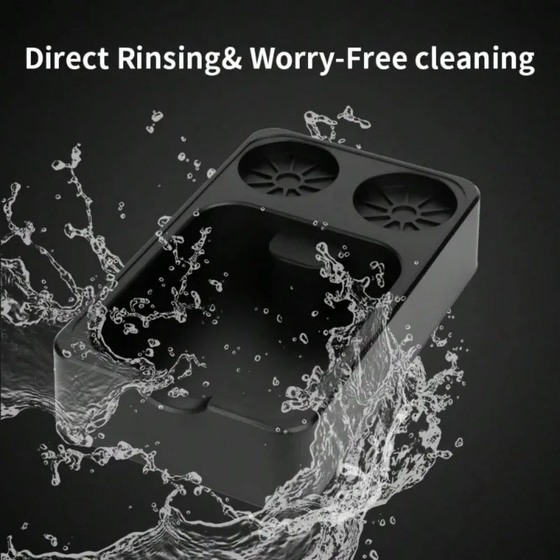 Coffee Knock Box Universal Espresso Grounds Bin with Tamper Distributor Holder Storage Organizer for Home Barista Station