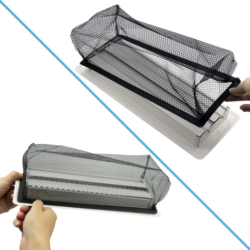 Floor Register Cover Trap, Floor Air Vent Mesh Cover Screen For Home Air Vent Filters 6-Packs(6-Pieces)