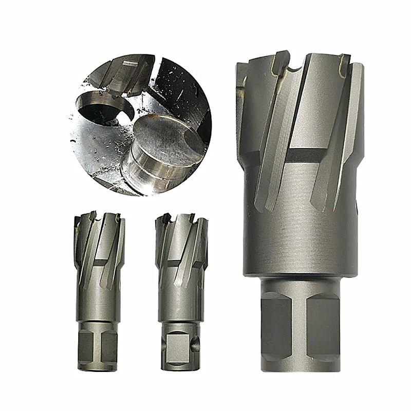 

Universal Shank 19mm Hard Alloy Hollow Core Drill Bit Diameter 12-60mm Depth 35mm For Magnetic Drill Steel Plate Hole Metal