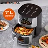 15L 7L Airfryer Digital Use without oil Visible air fryer Smart touch home large capacity stainless steels electric oaster Oven 1