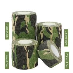 Waterproof Self-Adhesive Elastic Therapy Bandage Tape - 5cmx4.6m (1 roll Camouflage)