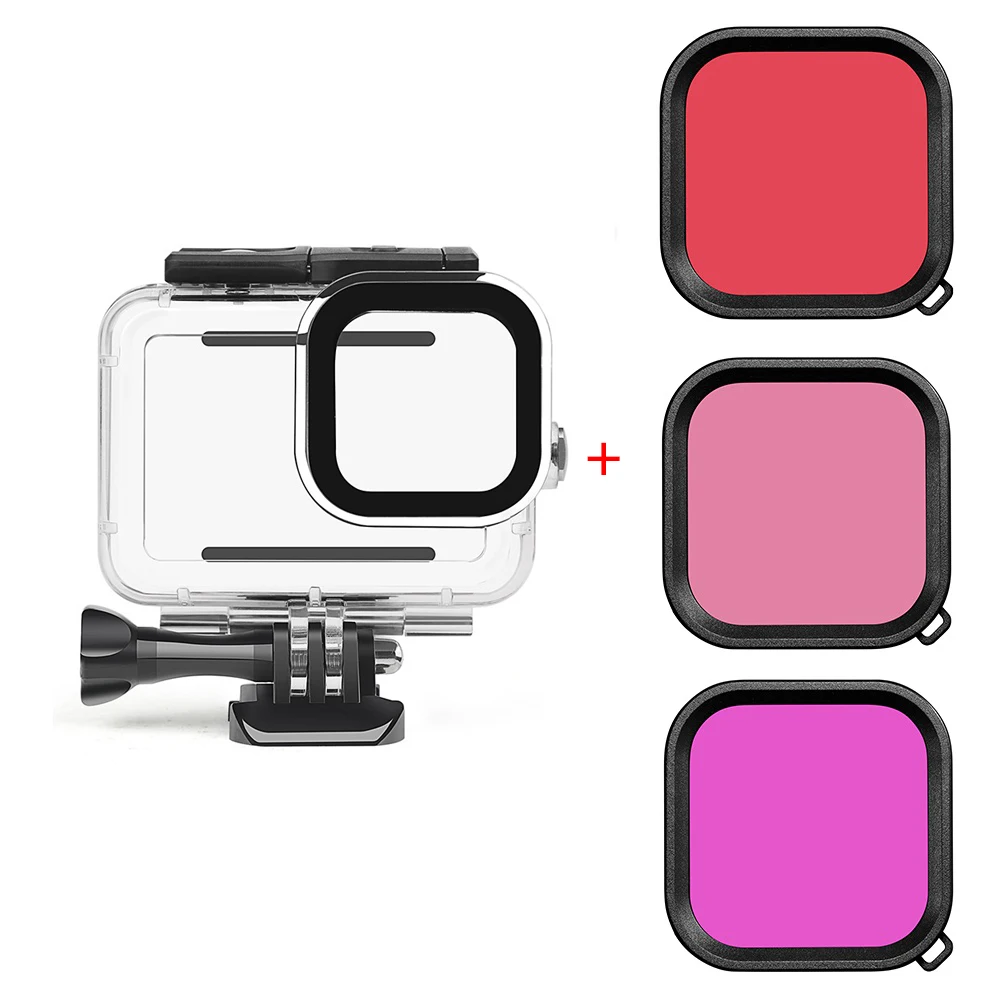 Waterproof Underwater Diving Case for GoPro Hero - 60M Depth Housing Cover Accessories