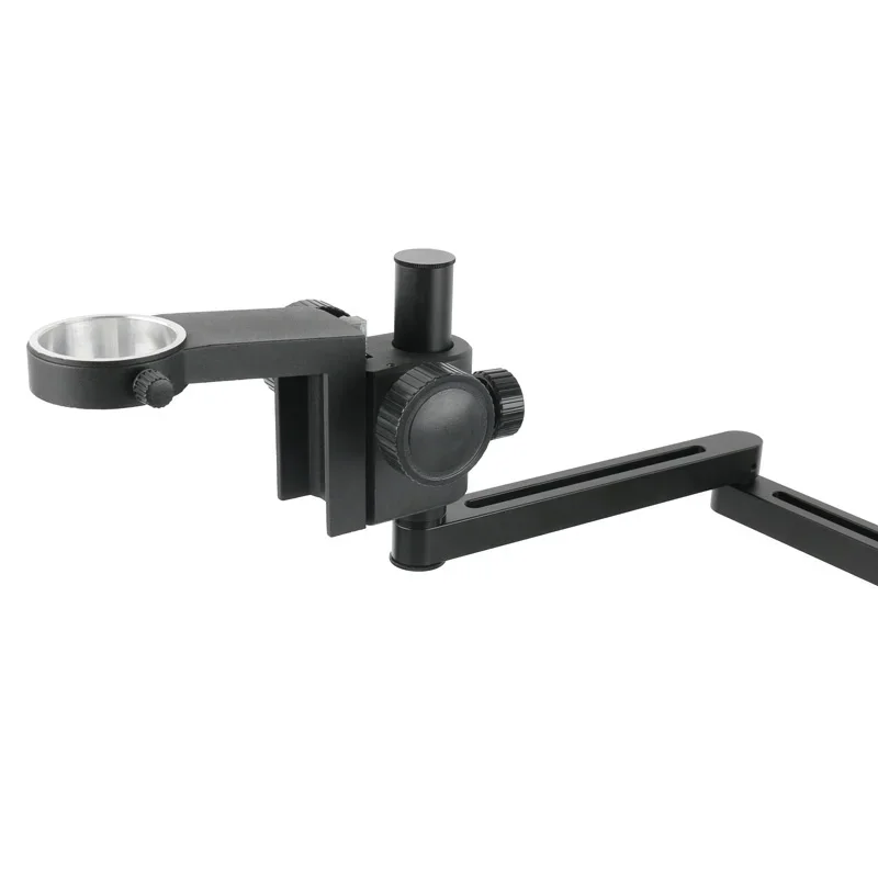 Adjustable Articulating Arm Clamp Microscope Bracket 50mm Ring Holder C Mount Zoom Lens Tripod Solder Video Camera Folding Stand microscope arm stand video microscope stand