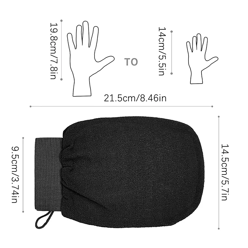Moroccan Shower Exfoliating Glove Hammam Bath Body Cleaning Scrub Massage Mitt Kessa Peeling Towel Glove 6