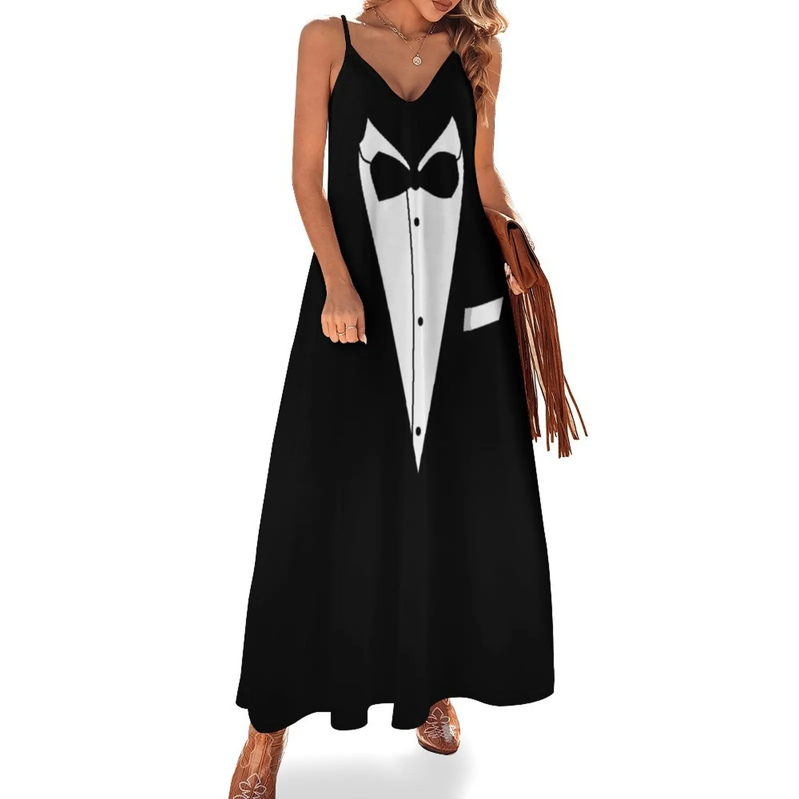 

Tuxedo Sleeveless Dress purple dress evening dress evening women