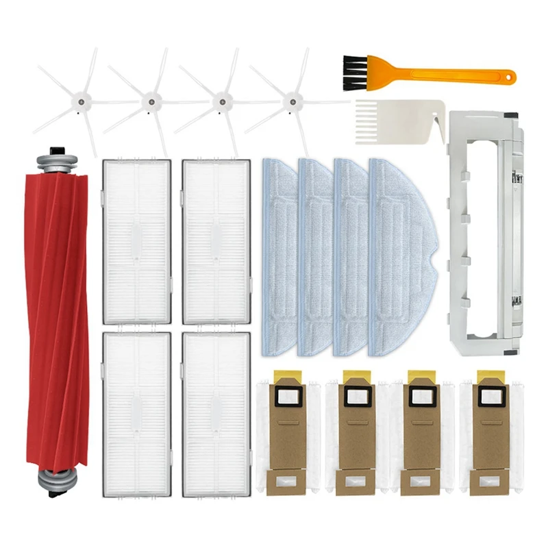 

For Roborock S7 / S70 / S75/S7 Max/S7 Maxv/T7S/T7S Plus Spare Parts Accessories Main Side Brush Hepa Filter Mop Dust Bag