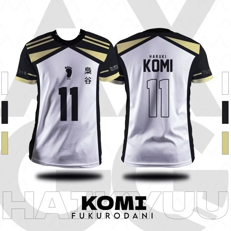2026 Neues Sommer-Herbst Haikyuu Fukurodani Cartoon Anime Cosplay Herren Trikot Sommer Kurzarm T-Shirt Top Mode Damen Strandkleidung – Detail 3