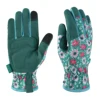 1Pair Garden Gloves for Weeding Working Digging Planting Gardening Gloves for Women light duty Breathable Touchscreen 1